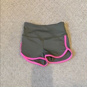 Stylish Kids' Gray Shorts with Pink Accents 0213